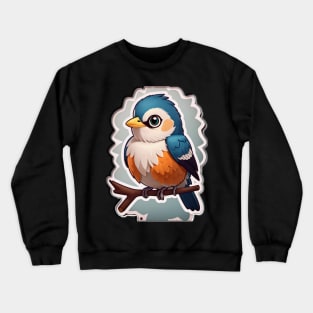 happy bird logo Crewneck Sweatshirt